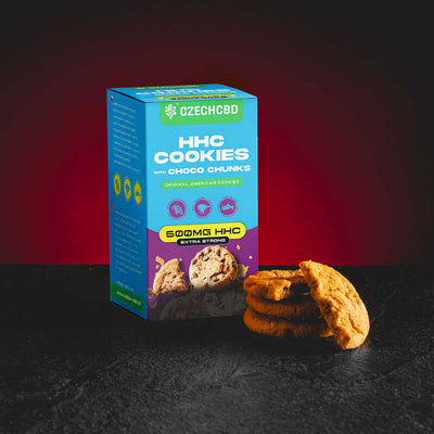 HHC Cookies Kousky Čokoládky Kvalitní Čokoládka hhc prožitek prodej praha edibles hhc 500mg hhc