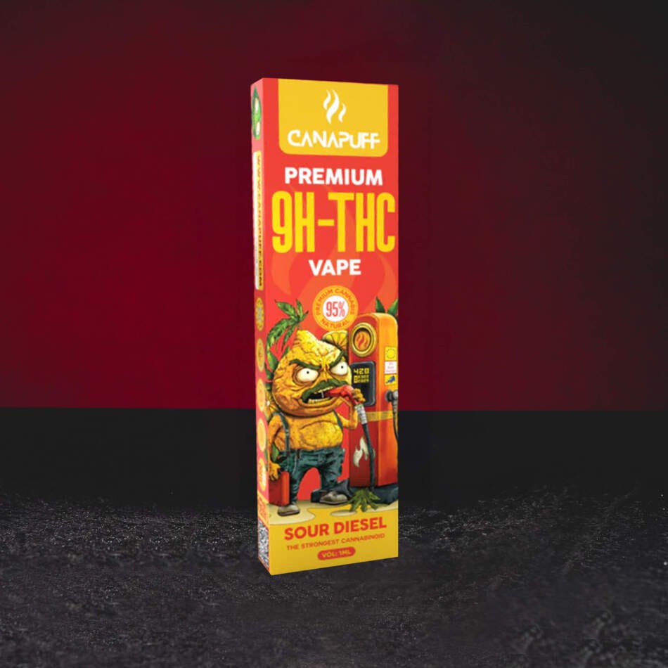 9H-TH Vape 95% 1ml Sour Diesel – výrazný vape s dieselovým aroma, zemitými tóny a energickým charakterem
