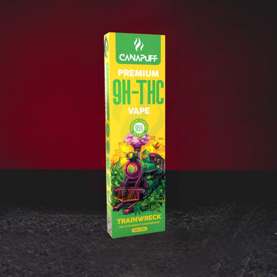 9H-TH Vape 95% 1ml Trainwreck – moderní vape s citrusovými tóny, borovicí, kořením a svěžím aromatickým profilem