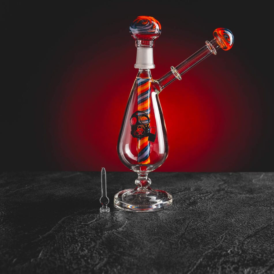 kratom world bong skleněný wine glass biohazard kratomworld