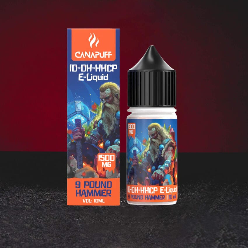 10-OH-HHCP E-Liquid 1500 mg 9 Pound Hammer 10ml - Kratom World 10-OH-HHCP E-Liquid 1500 mg 9 Pound Hammer 10ml - Kratom World