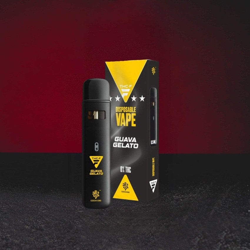 Kratom World Dispod THF Guava Gelato – jednorázové prémiové THF vape s výraznou sladkou vůní guavy, jemnou terpenovou gelato stopou, povzbuzujícím sativa efektem a zpracováním v kvalitě Kratom World pro intenzivní sběratelský zážitek.