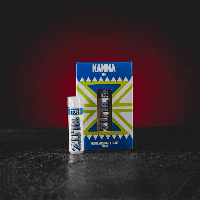 Kanna Blitz Focus 1g – kanna extrakt s CBD pro lepší náladu, mentální jasnost a soustředění. Prémiový nizozemský produkt s vysokým obsahem Δ7-mesembrenonu v kombinaci s CBD pro ostrou a vyrovnanou mysl. Ideální pro pracovní nasazení a koncentraci.