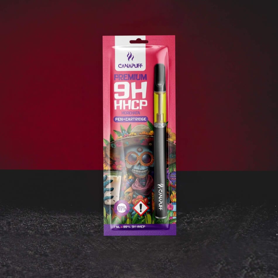 Vape Set 9H-HHCP 99% 1ml Horchata – sladký a krémový vape set s vůní melounu, banánu, skořicového krému a ovocně kořeněným profilem