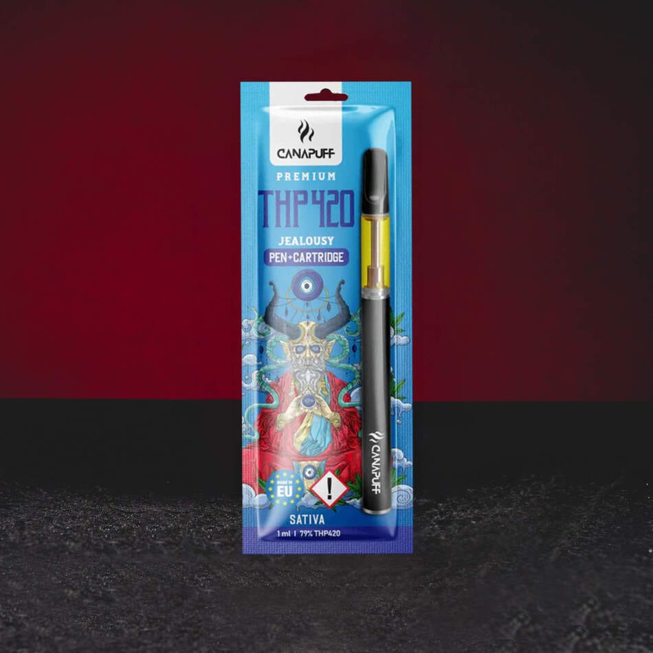 Vape Set THP420 1ml 79% Jealousy – moderní vape set s aroma sladké švestky, růžové vody, květinových tónů a kushového charakteru