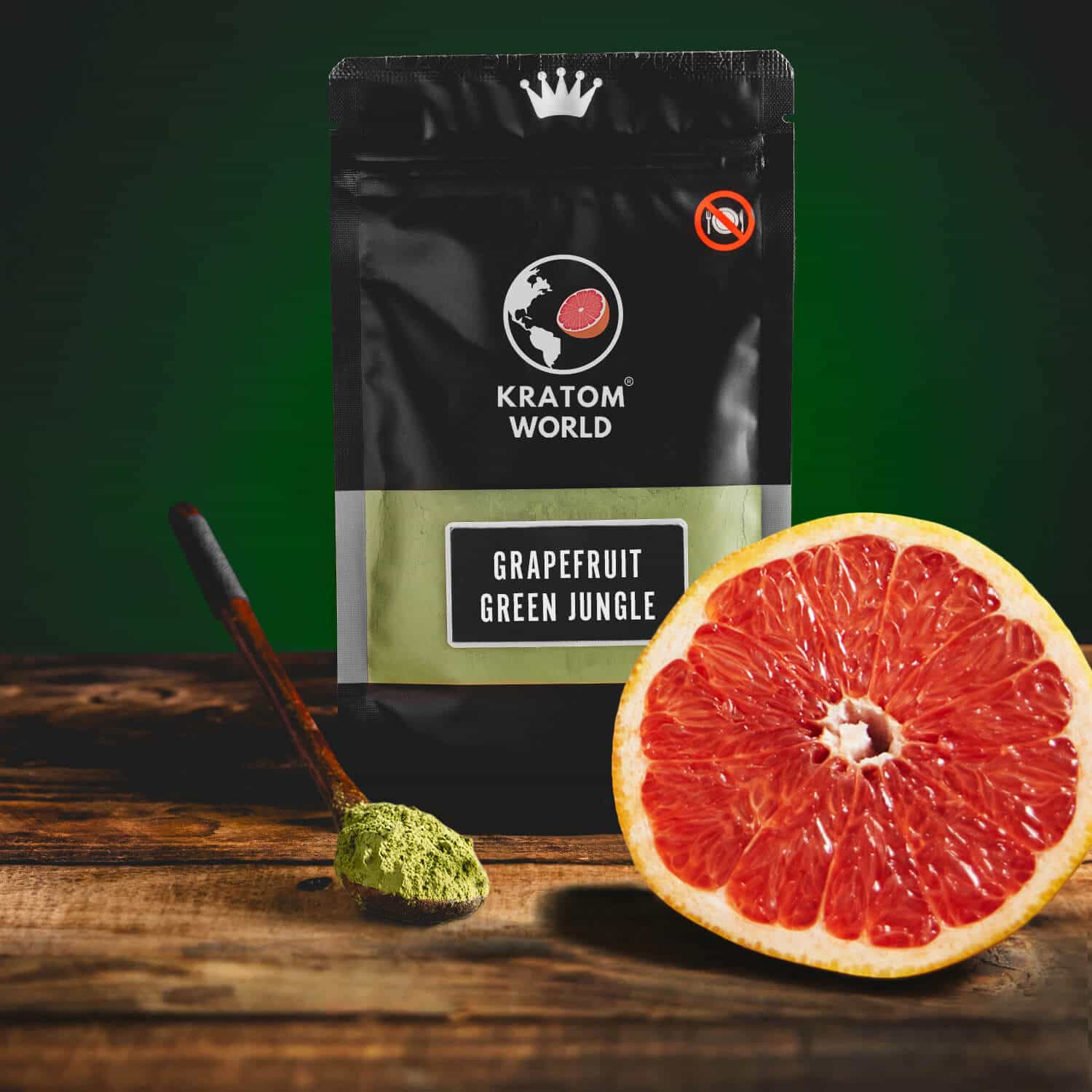 Kratom World Grapefruit Green Wild Ochucený Ovocný Kratom Zelený grapefruit grep