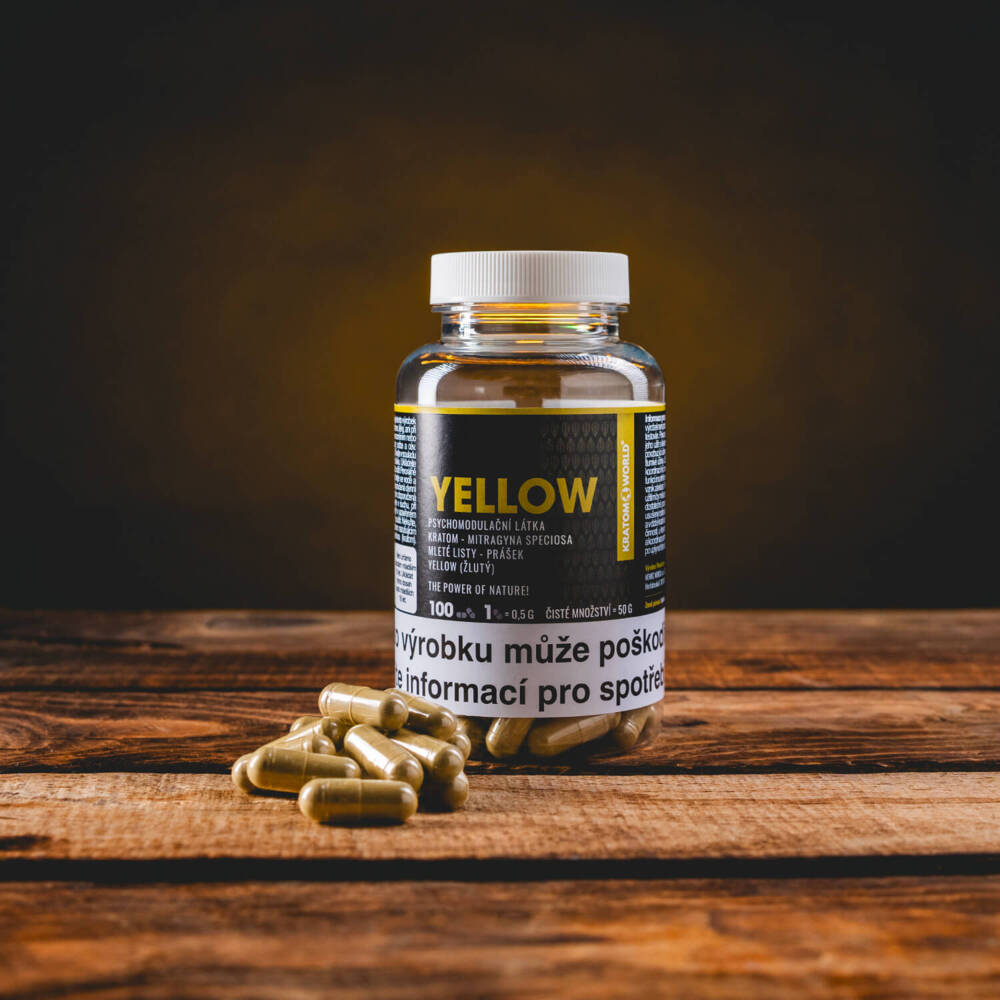 Yellow Bali Kratom Kapsle