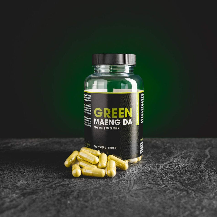 Kratom World Green Maeng Da kratom zelený kratom kapsl