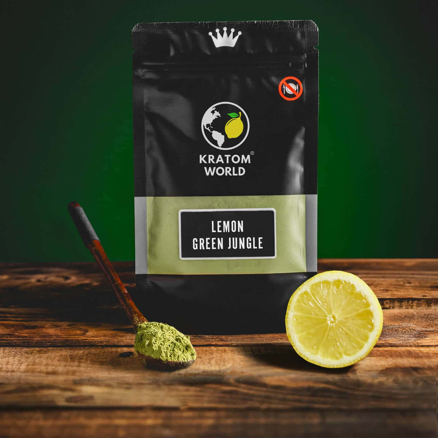 Kratom World Lemon Green Wild Ochucený Ovocný Kratom Citron Citrón Plzeň osobní odběr Zelený