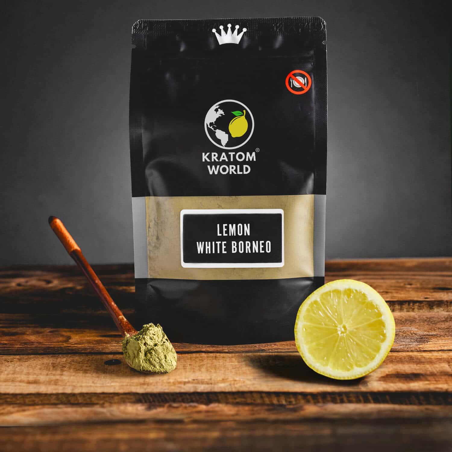 Kratom World Lemon White Borneo Ochucený Ovocný Kratom Citron Citrón Praha osobní odběr Bílý